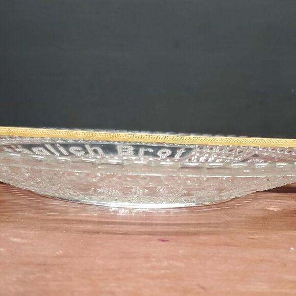 Vintage Glasteller Pressglass German Daily Bread Plate - Picture 4 of 6
